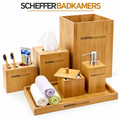 Bamboo Bathroom Accessories Set