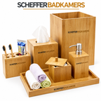 Bamboo Bathroom Accessories Set